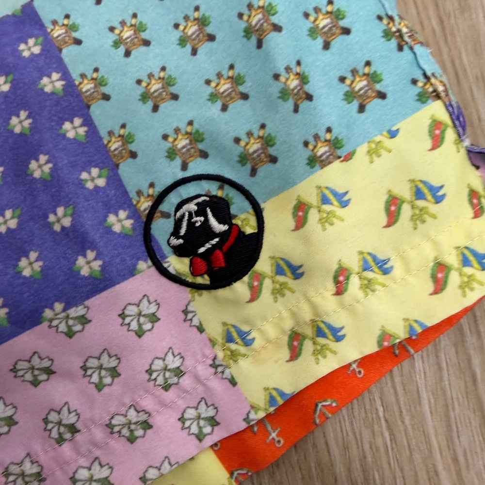 Southern Proper Patchwork Multicolor Men’s Swim Trunks - Picture 2 of 5